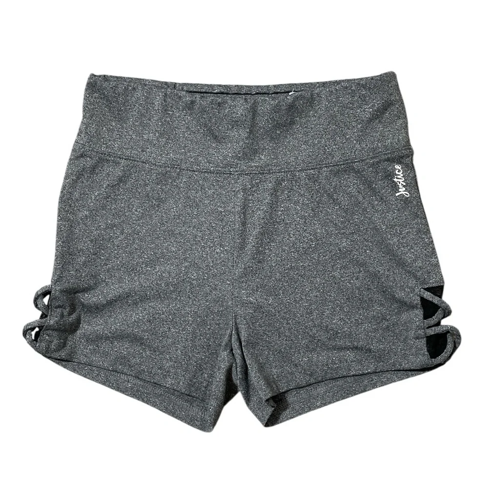 C36- Girls  14/16 Large - Gray Justice Spandex Shorts